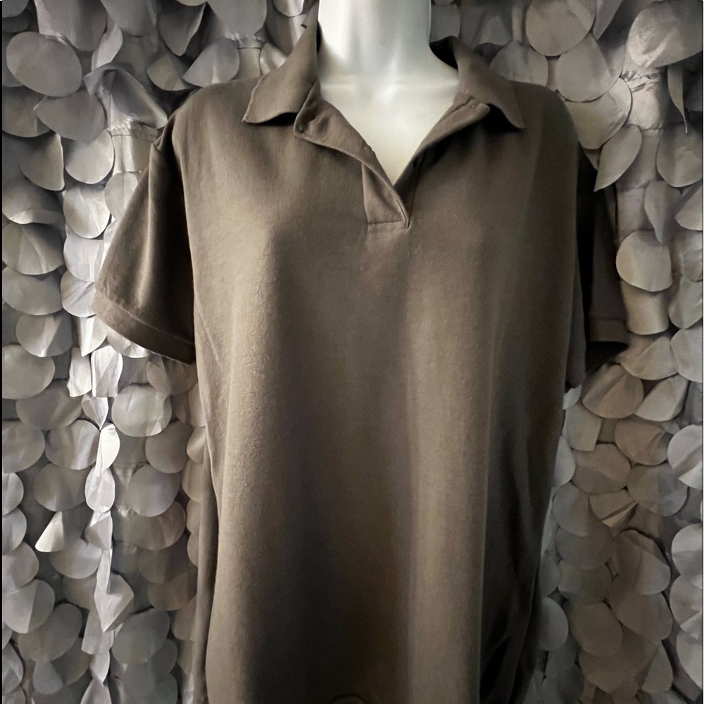 Ladies grey polo XL